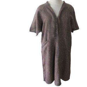 Flax Linen Dress Medium